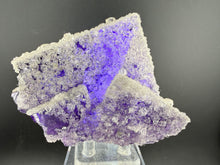 Load image into Gallery viewer, Fluorite-45 – gem Fluorite with Calcite from Denton Mine, Cave-in-Rock, Illinois
